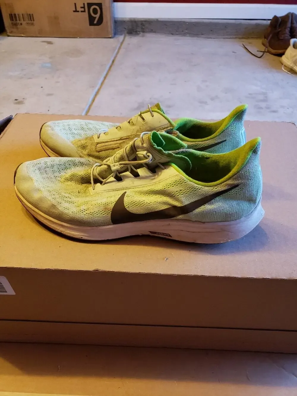 Nike Air Pegasus Shoes Size 15 Mens Green Hiking Trail Running